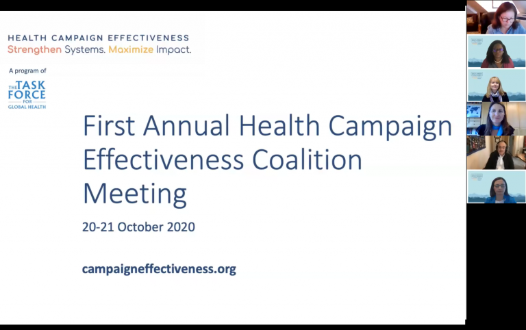 First Annual Health Campaign Effectiveness Coalition Meeting