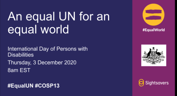 COSP13 Side Event – ‘Equal UN for an equal world’